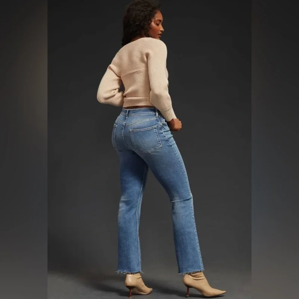 Anthropologie‎ x Pilcro | The Yaya Mid-Rise Crop Straight Jeans Plus Size 32/14